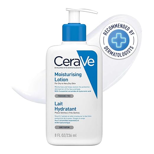 CeraVe Feuchtigkeitslotion für trockene Haut mit Ceramiden
