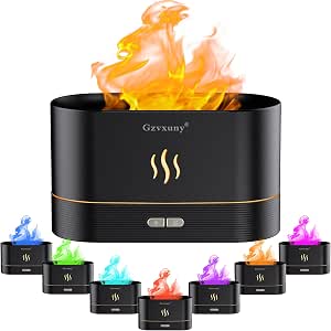 Flammen Aroma Diffuser mit 7-Farben-Licht