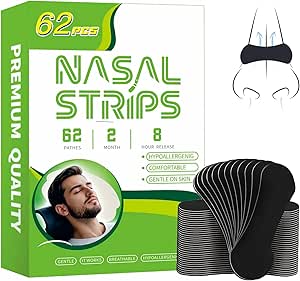 Nasenstrips gegen Schnarchen (62 Stück) – für ruhige Nächte