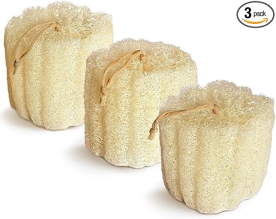 Natürliche Luffa-Duschschwämme – 3er Set für sanftes Peeling
