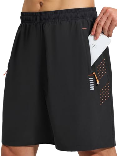 Herren Sporthose kurz mit Reissverschlusstasche
