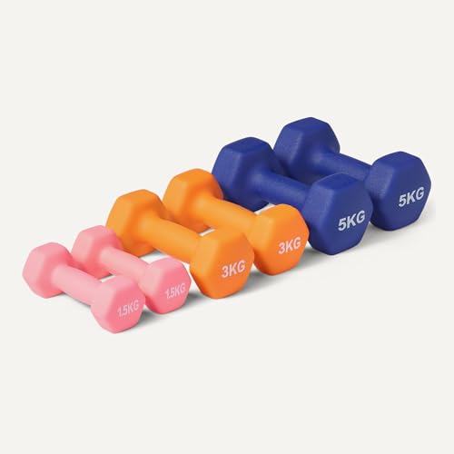 Amazon Basics Neopren Hanteln 2er-Set 1kg bis 5kg