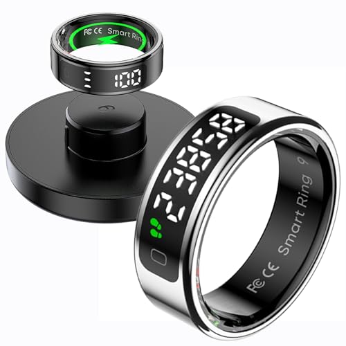 findtime Smart Ring mit LED-Display und Fitness-Tracking
