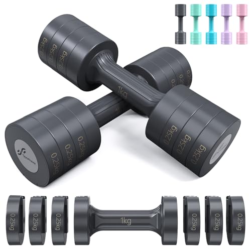 Sportneer Verstellbare Hanteln Set 1-2,5 kg für Home Gym
