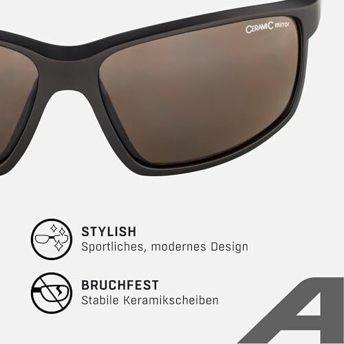ALPINA DEFEY Sportbrille verspiegelt mit UV-Schutz