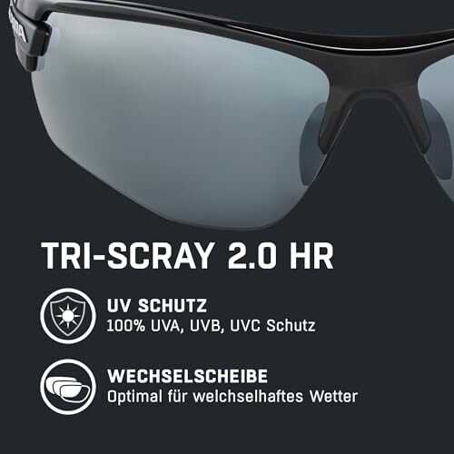 ALPINA TRI-SCRAY 2.0 HR Fahrradbrille mit Wechselscheiben