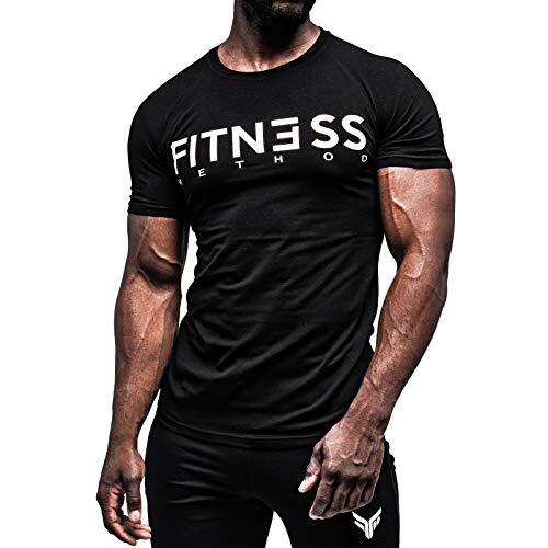 Sport T-Shirt Herren Slim-Fit aus Baumwolle