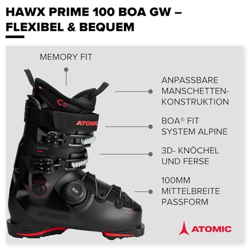 Atomic HAWX Prime 100 BOA Skischuhe mit BOA Fit System