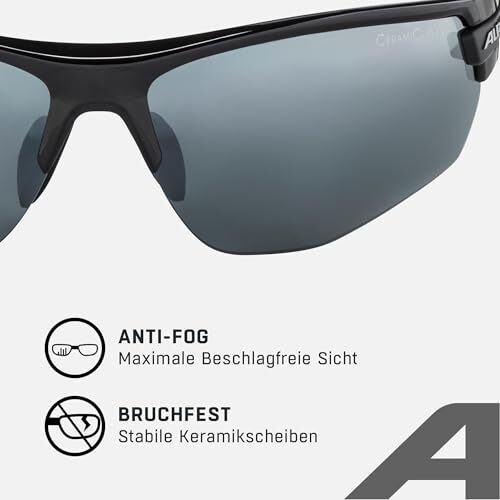 ALPINA TRI-SCRAY 2.0 HR Fahrradbrille mit Wechselscheiben