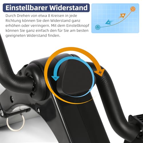 AGM Mini-Heimtrainer für Arme und Beine mit LCD-Monitor