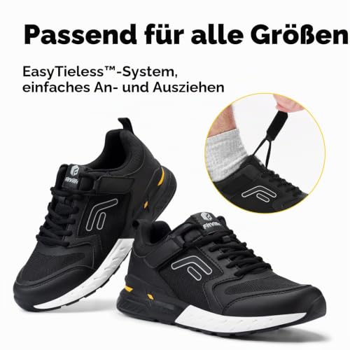 FitVille Laufschuhe Herren Extra Weit mit Klettverschluss