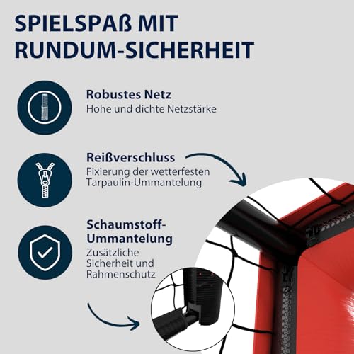 HUDORA Fußballtor Pro Tect Advanced mit Netz und Verschlüssen