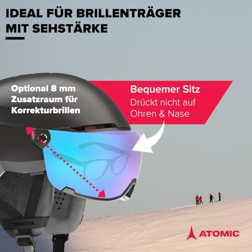 Atomic Savor Visor Stereo Skihelm mit integriertem Visier