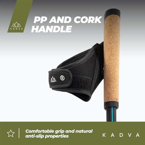 KADVA Nordic Walking Stöcke Luna verstellbar 69-135 cm blau