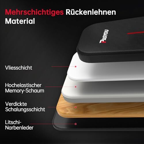 PASYOU Hantelbank klappbar 10-fach verstellbar mit 90° Funktion