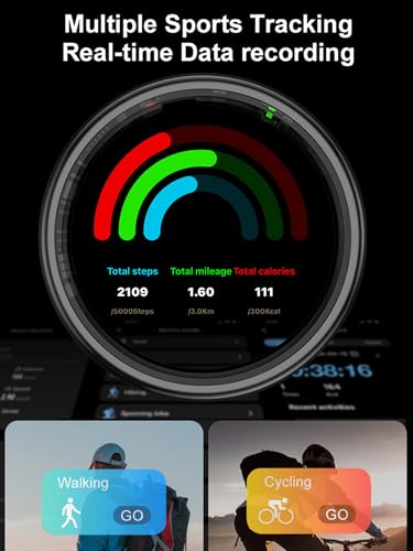 findtime Smart Ring mit LED-Display und Fitness-Tracking