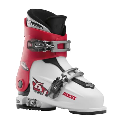 Roces Idea Up Kinder-Skischuhe größenverstellbar pink-weiß