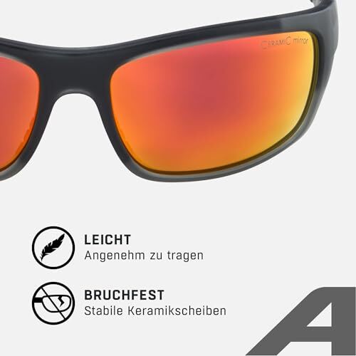 ALPINA TESTIDO Verspiegelte Sport- und Fahrradbrille