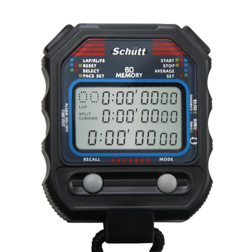 SCHÜTT Stoppuhr PC-90 mit 60 Memory Speicher und Druckpunktmechanik