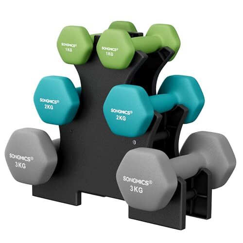 SONGMICS Hantel-Set 3 Paar Neopren 1-3kg oder 9kg/12kg
