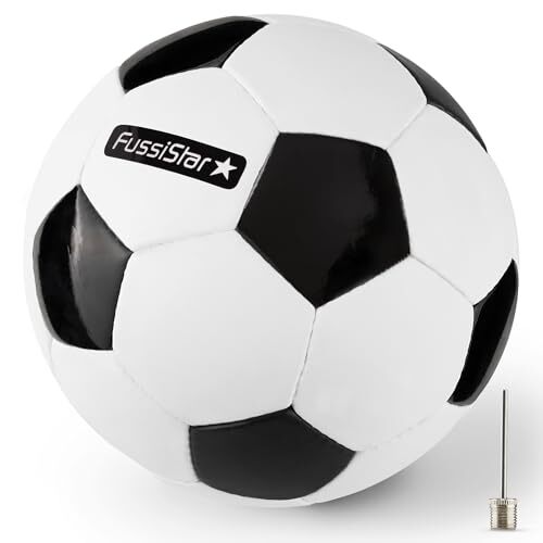 Fußball Größe 3 für Kinder 3-7 Jahre schwarz-weiß 290g
