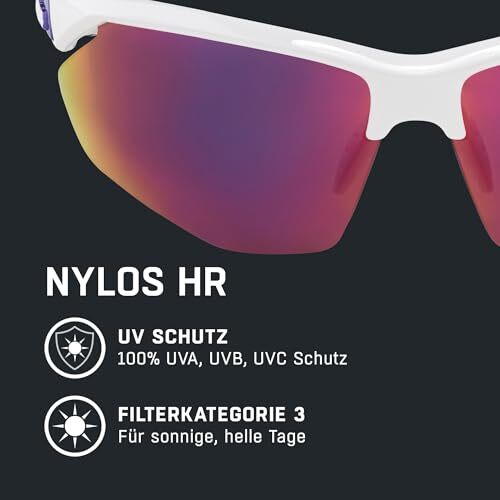 ALPINA NYLOS HR Sportbrille verspiegelt mit UV-Schutz