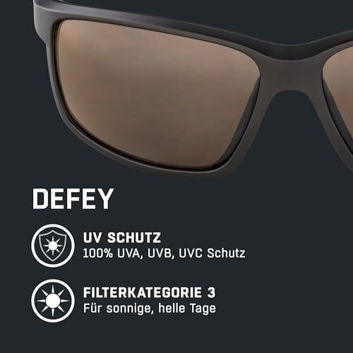 ALPINA DEFEY Sportbrille verspiegelt mit UV-Schutz