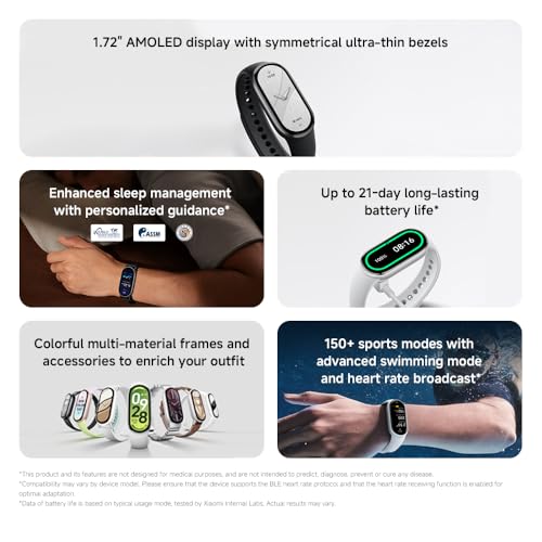 Xiaomi Smart Band 10 Fitness-Tracker mit AMOLED Display