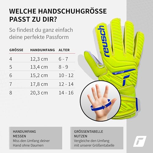Reusch Attrakt Solid Junior Torwarthandschuhe für Kinder