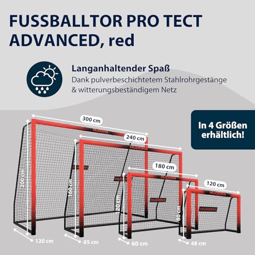 HUDORA Fußballtor Pro Tect Advanced mit Netz und Verschlüssen