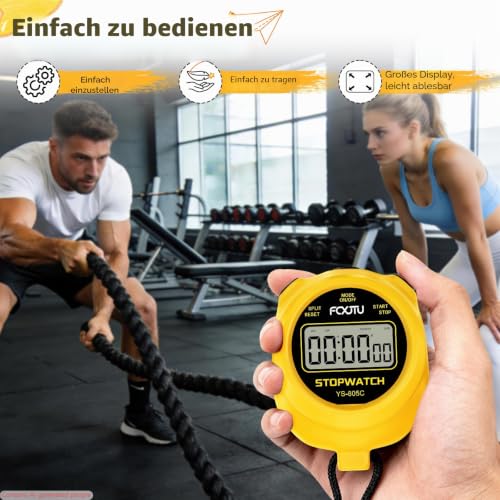 Stoppuhr mit großem Display und Countdown-Funktion