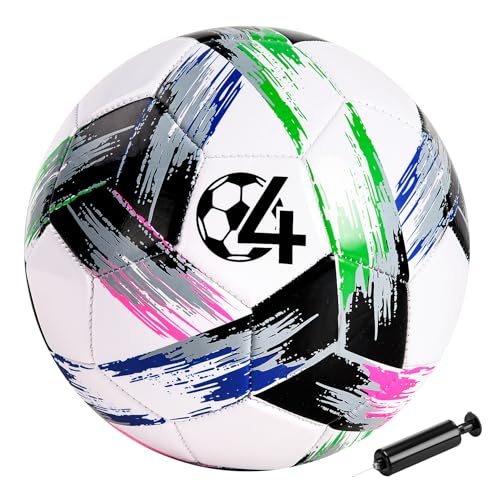 Vastoy Kinderfußball Größe 3 & 4 mit Pumpe und Netz