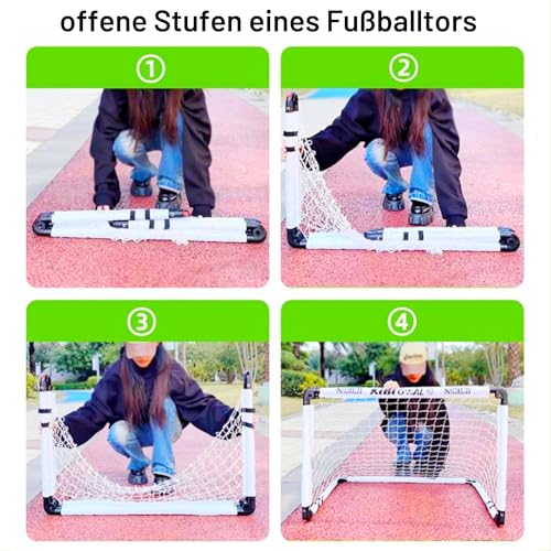 Fußballtor Kinder faltbar 60x45cm/90x60cm/115x80cm Indoor