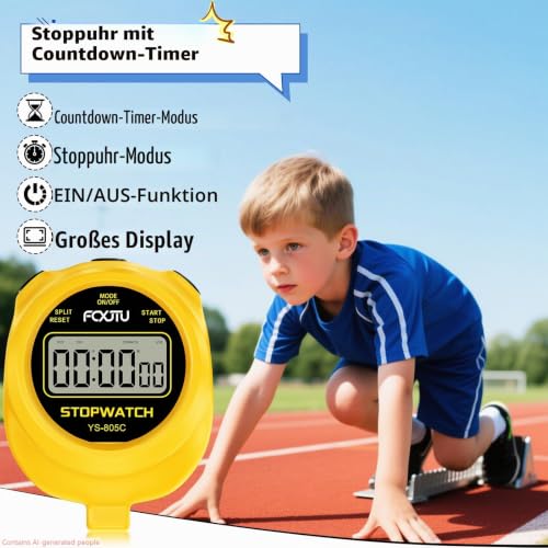 Stoppuhr mit großem Display und Countdown-Funktion