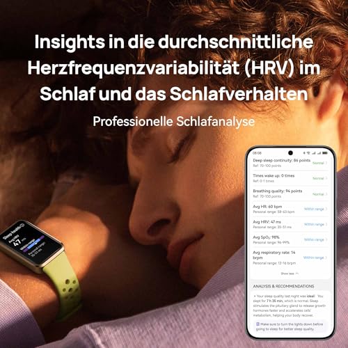 HUAWEI Band 10 Fitness-Tracker mit Schlafanalyse und HRV