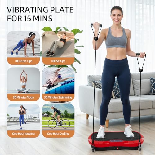 TLGREEN Vibrationsplatte mit 200W Motor und 120 Stufen