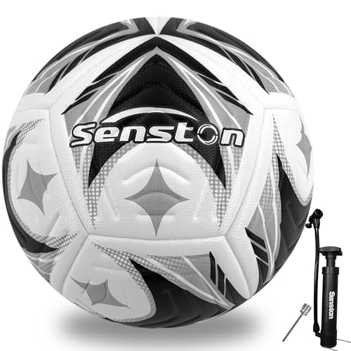 Senston Fussball mit Pumpe Größe 4/5 für Training