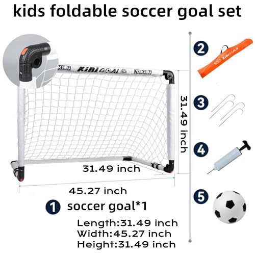 Fußballtor Kinder faltbar 60x45cm/90x60cm/115x80cm Indoor