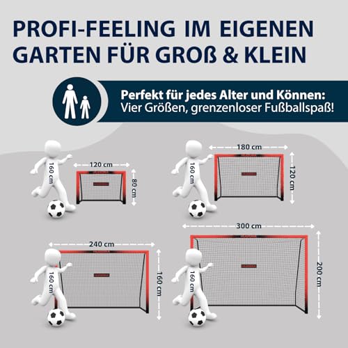 HUDORA Fußballtor Pro Tect Advanced mit Netz und Verschlüssen
