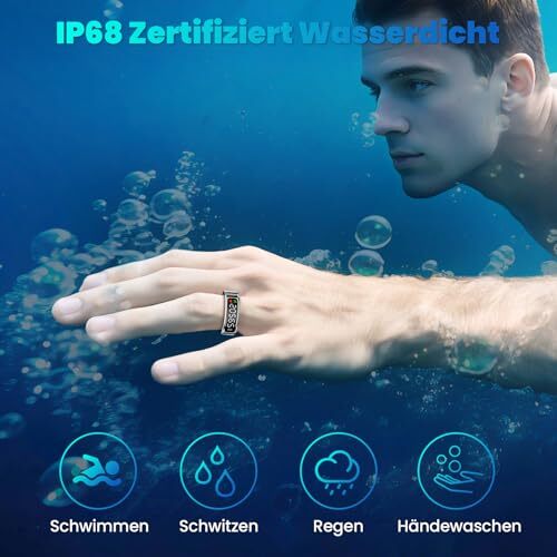Smart Ring mit LED-Anzeige und Fitness-Tracking