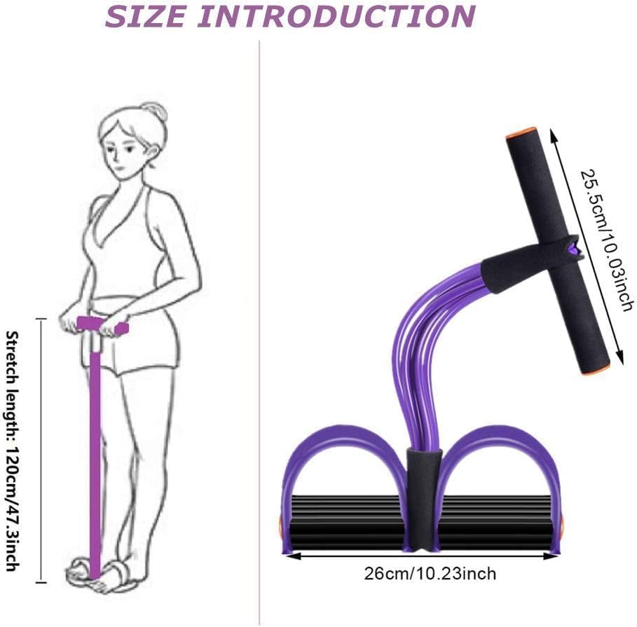 Bauchtrainer mit 6 Tubes für Ganzkörper-Fitness