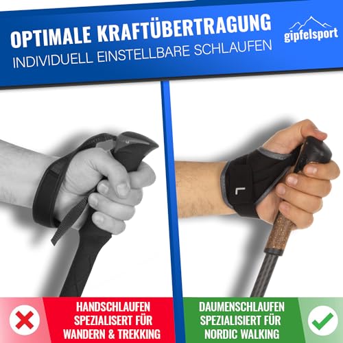 Nordic Walking Stöcke Carbon/Alu verstellbar 77-120cm