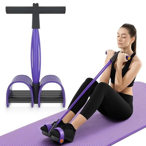 Bauchtrainer mit 6 Tubes für Ganzkörper-Fitness