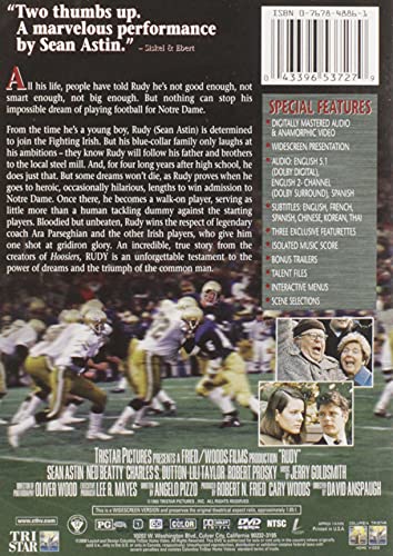 Rudy - US Import DVD