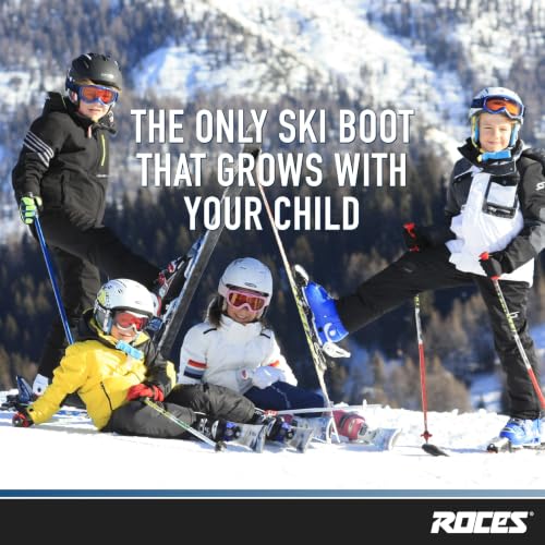 Roces Idea Up Kinder-Skischuhe größenverstellbar pink-weiß