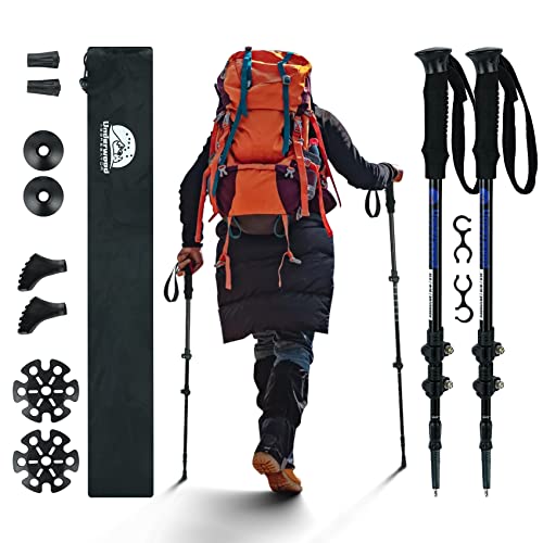 Nordic Walking Stöcke teleskopierbar 60-135 cm Aluminium