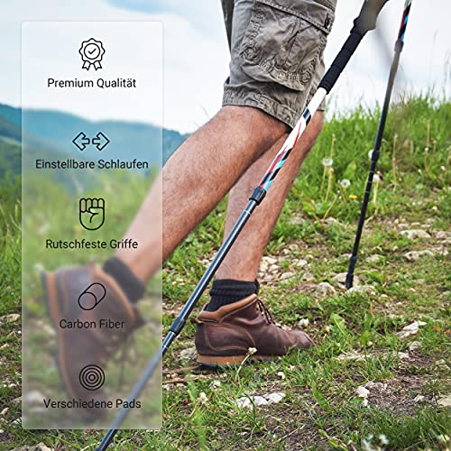 Nordic Walking Stöcke Premium aus Carbon