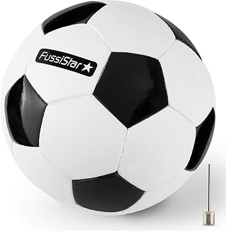 Fußball Größe 3 für Kinder 3-7 Jahre schwarz-weiß 290g