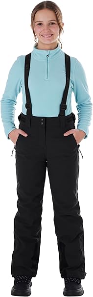Killtec Skihose Mädchen mit Latz, Schneefang und Kantenschutz