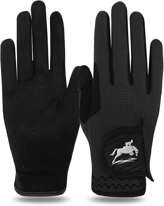 FINGER TEN Reithandschuhe Damen mit Touchscreen & Grip